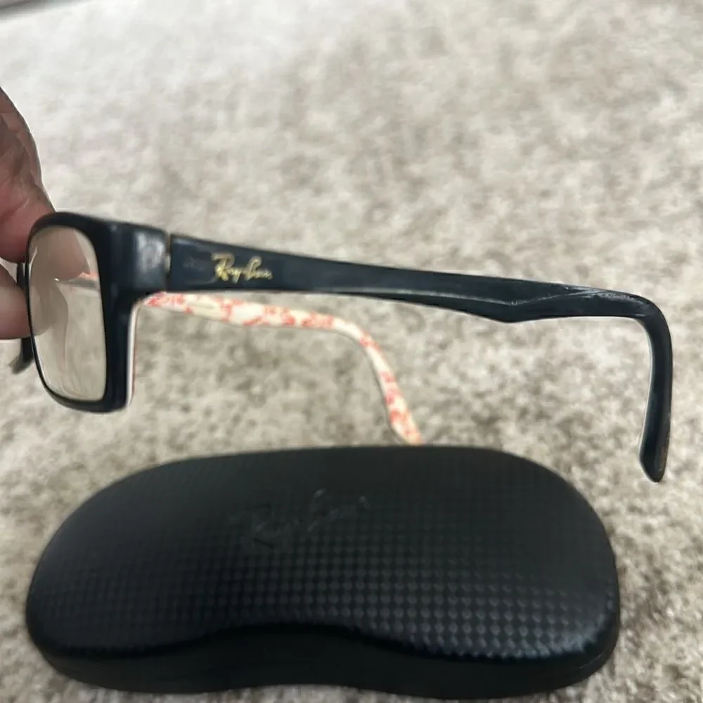 Womens Ray Ban Black w/ Print RB5234 Eyeglass Frames